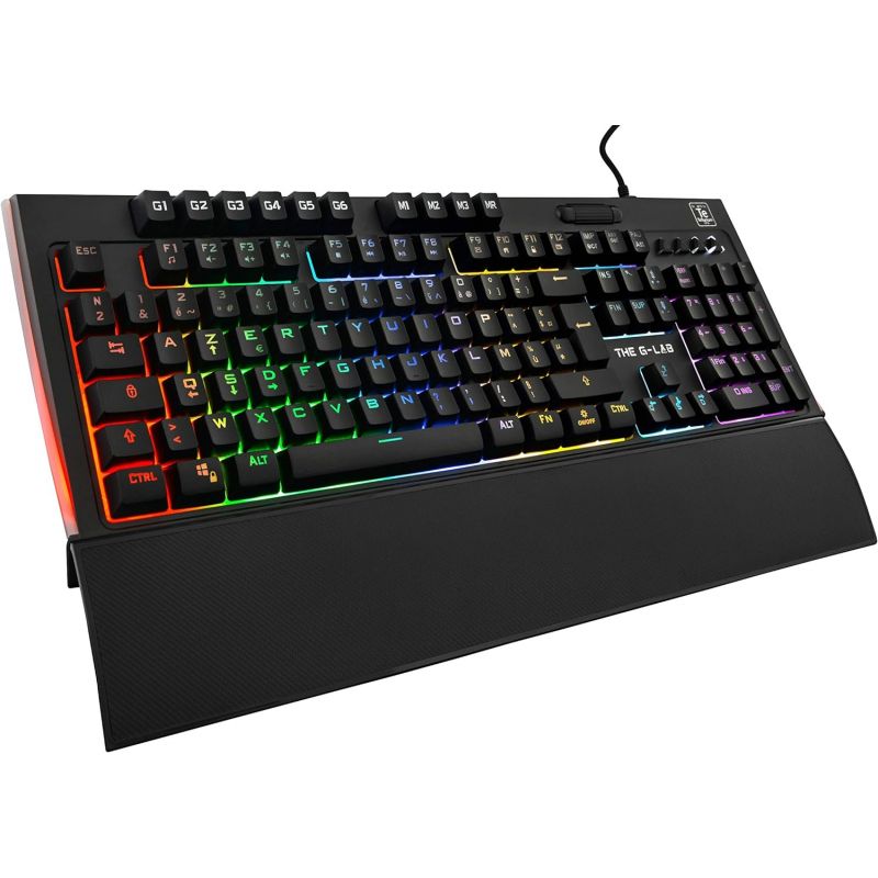 CLAVIER PC THE G-LAB KEYZ TELLURIUM - NOIR/RGB/FILAIRE