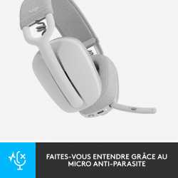 CASQUE GAMING SANS FIL LOGITECH - ZONE VIBE 100 LIGHTWEIGHT WIRELESS OVER EAR - WHITE