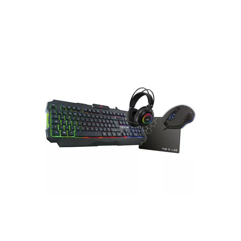 PACK CLAVIER / SOURIS / CASQUE / TAPIS COMBO ACTINIUM BUNDLE 4 EN 1 RGB