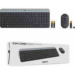 PACK CLAVIER SOURIS LOGITECH MK470 FRA SLIM WIRELESS KEYBOARD AND MOUSE COMBO - GRAPHITE