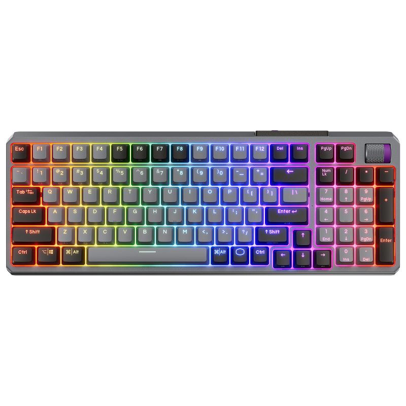 CLAVIER MECANIQUE GAMING SANS FIL COOLER MASTER MK770 SPACE GREY KAILH BOX V2 RED