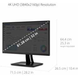 ECRAN PRO 32 POUCES VIEWSONIC COLORPRO VP3256-4K / 4K / 60HZ / IPS