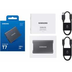 SSD EXT SAMSUNG T7 1TO ROUGE METALLIQUE USB 3.2 GEN 2