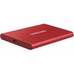 SSD EXT SAMSUNG T7 2TO ROUGE METALLIQUE USB 3.2 GEN 2 MU-PC2T0R/WW