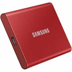 SSD EXT SAMSUNG T7 2TO ROUGE METALLIQUE USB 3.2 GEN 2 MU-PC2T0R/WW