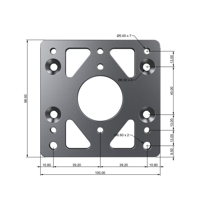 MOZA WHEEL BASE ADAPTER PLATE