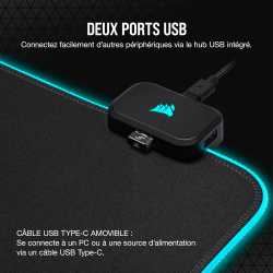 TAPIS DE SOURIS GAMING CORSAIR MM700 RGB EXTENDED 3XL