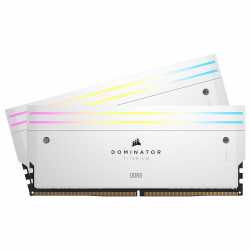 DDR 5 CORSAIR DOMINATOR TITANIUM DDR5 RGB 32 GO (2 X 16 GO) 6600 MHZ CL32 - BLANC