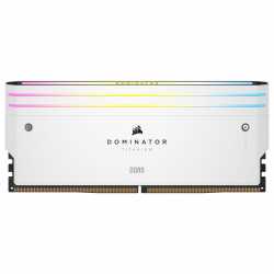 DDR 5 CORSAIR DOMINATOR TITANIUM DDR5 RGB 32 GO (2 X 16 GO) 6600 MHZ CL32 - BLANC