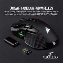 SOURIS GAMING SANS FIL CORSAIR IRONCLAW RGB WIRELESS