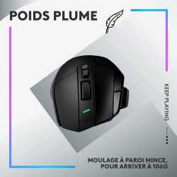 SOURIS GAMING LOGITECH G502 X PLUS WIRELESS BLACK