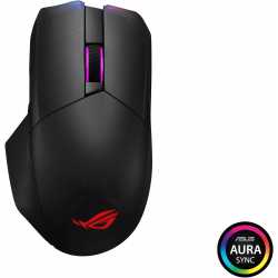 SOURIS GAMING SANS FIL ASUS ROG CHAKRAM SOURIS RF WIRELESS + BLUETOOTH + USB TYPE-A OPTIQUE 16000 DPI