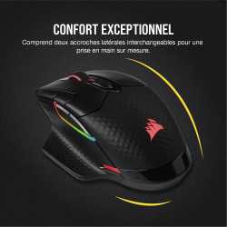 SOURIS GAMING AVEC OU SANS FIL CORSAIR DARK CORE PRO RGB NOIR