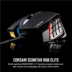 SOURIS GAMING FILAIRE CORSAIR GAMING SCIMITAR RGB ELITE