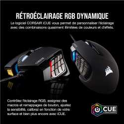 SOURIS GAMING FILAIRE CORSAIR GAMING SCIMITAR RGB ELITE