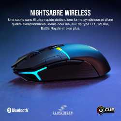 SOURIS GAMING PC CORSAIR NIGHTSABRE WIRELESS