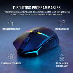 SOURIS GAMING PC CORSAIR NIGHTSABRE WIRELESS