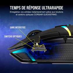 SOURIS GAMING PC CORSAIR NIGHTSABRE WIRELESS