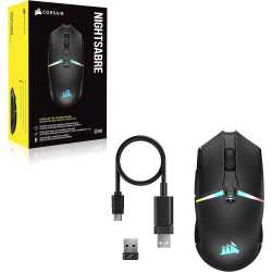 SOURIS GAMING PC CORSAIR NIGHTSABRE WIRELESS