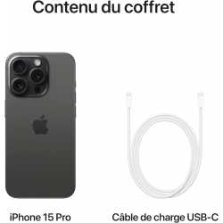 APPLE IPHONE 15 PRO 256 GB 6.1 POUCES BLACK TITANIUM