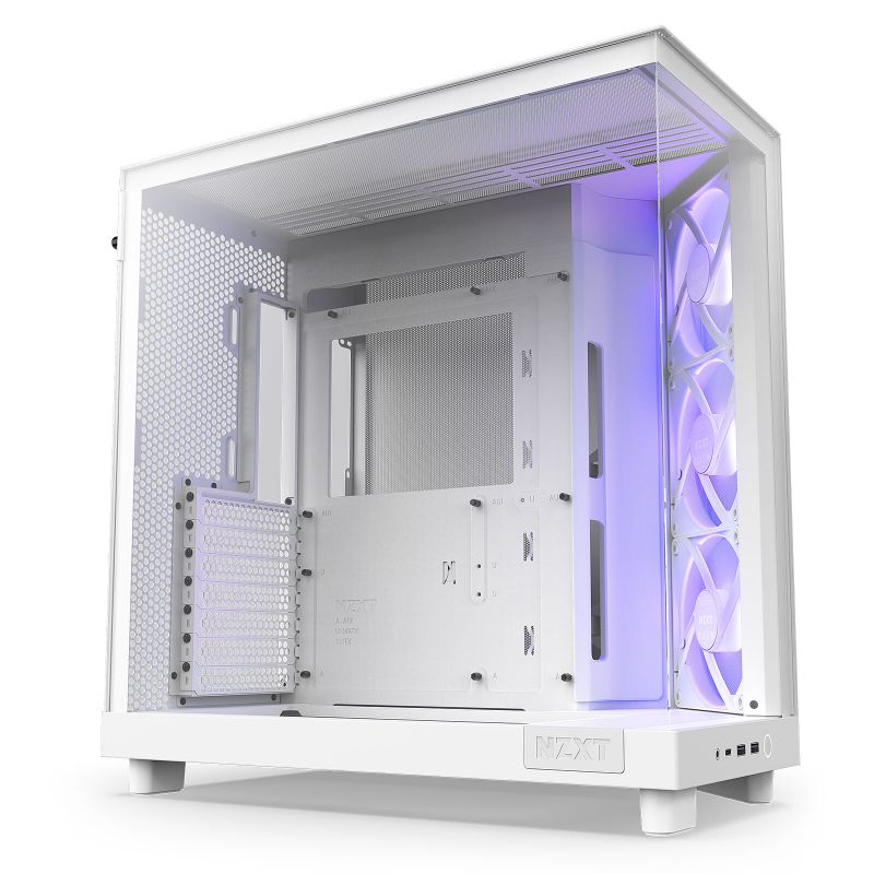 BOITIER NZXT H6 FLOW RGB WHITE