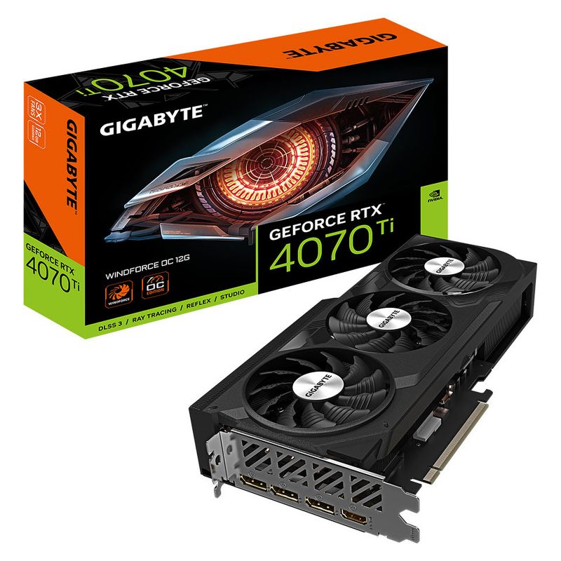 CARTE GRAPHIQUE GIGABYTE GEFORCE RTX 4070 TI WINDFORCE 3 OC 12G