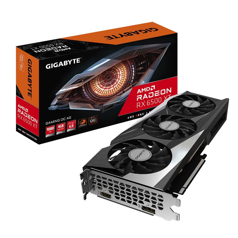 CARTE GRAPHIQUEGIGABYTE RX6500XT GAMING OC-4GD