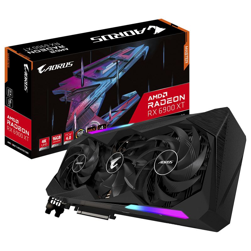 CARTE GRAPHIQUE GIGABYTEGIGABYTE AORUS RADEON RX 6900 XT MASTER 16G (REV. 2.0)