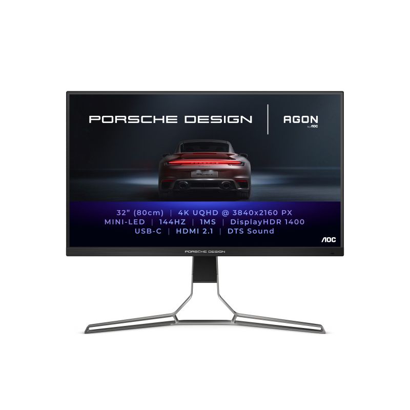 ECRAN AOC PORSCHE PD32M LED (31.5 POUCES ) 3840 X 2160 PIXELS / 144HZ / 4K ULTRA HD LCD NOIR, GRIS