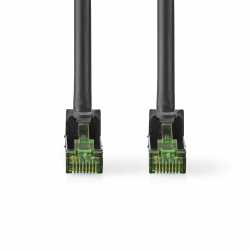 CABLE RJ45 NEDIS CAT7 S/FTP - MALE/MALE - 10M - NOIR