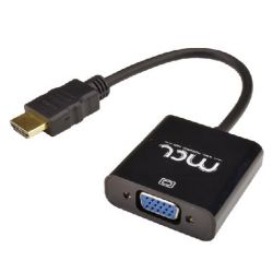 CABLE PC MCL SAMAR ADAPT HDMI MALE/VGA FEMELLE (HD15) + AUDIO