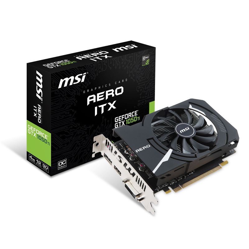 CARTE GRAPHIQUE MSI GTX 1050 TI AERO ITX 4GO OC