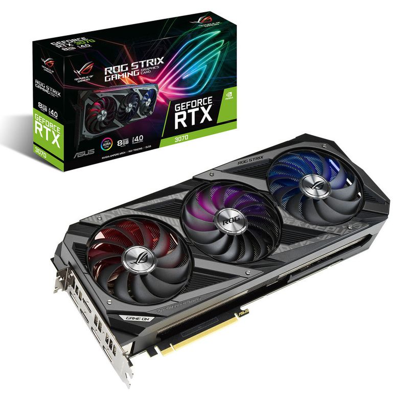 CARTE GRAPHIQUE ASUS RTX 3070 ROG STRIX O 8GO