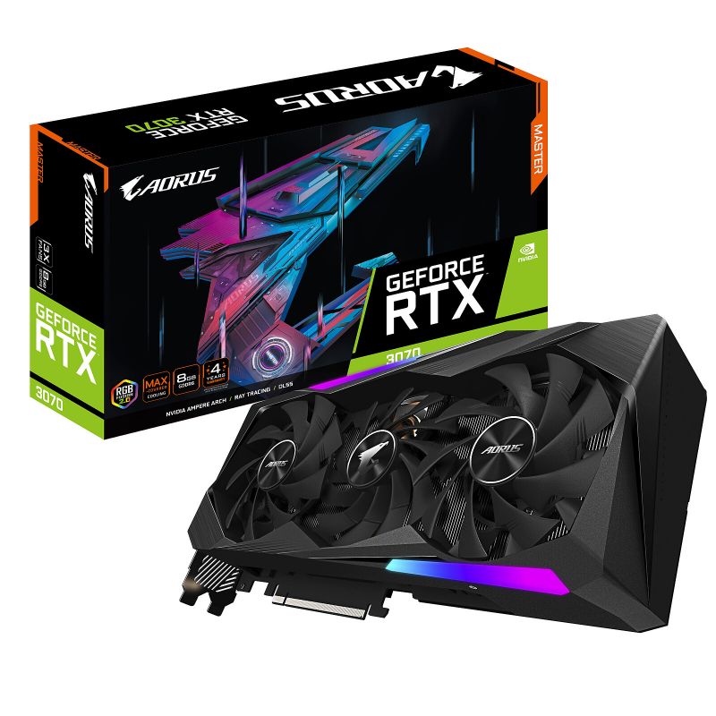 CARTE GRAPHIQUE GIGABYTE RTX 3070 AORUS MASTER 8GO