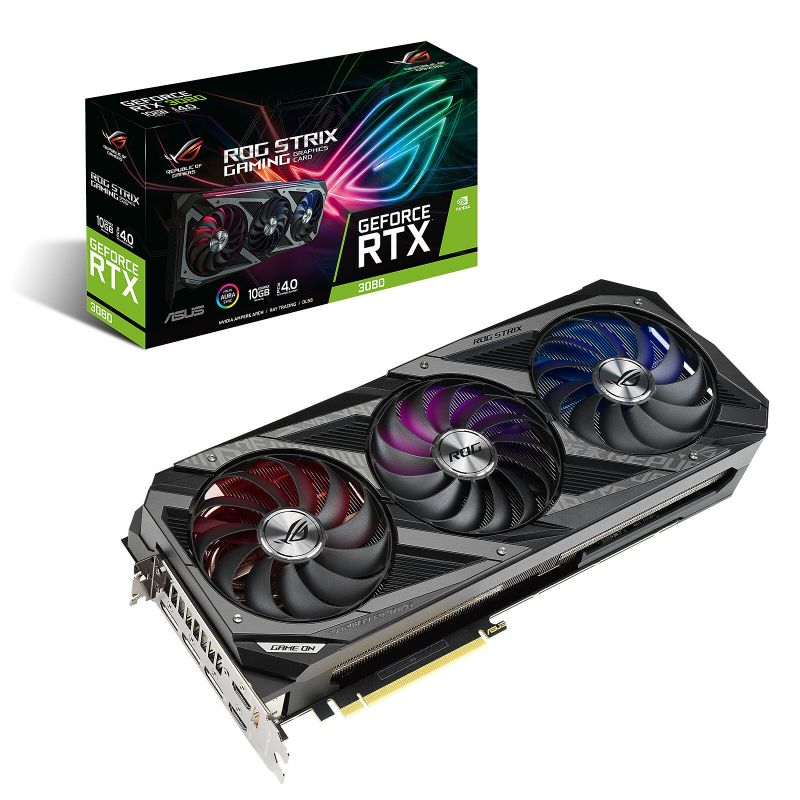 CARTE GRAPHIQUE ASUS RTX 3080 ROG STRIX GAMING O10G