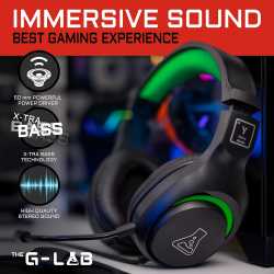 CASQUE THE G-LAB KORP YTTRIUM NOIR - PC/CONSOLE