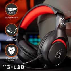 CASQUE THE G-LAB KORP YTTRIUM NOIR - PC/CONSOLE