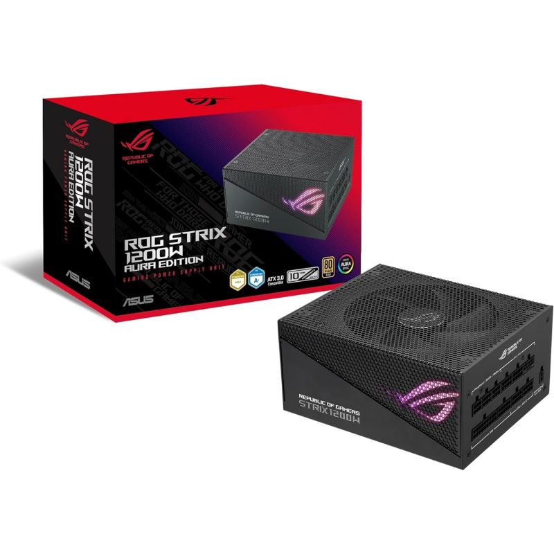 ALIMENTATION ASUS ROG STRIX 1200W GOLD AURA EDITION FULL MODULAIRE