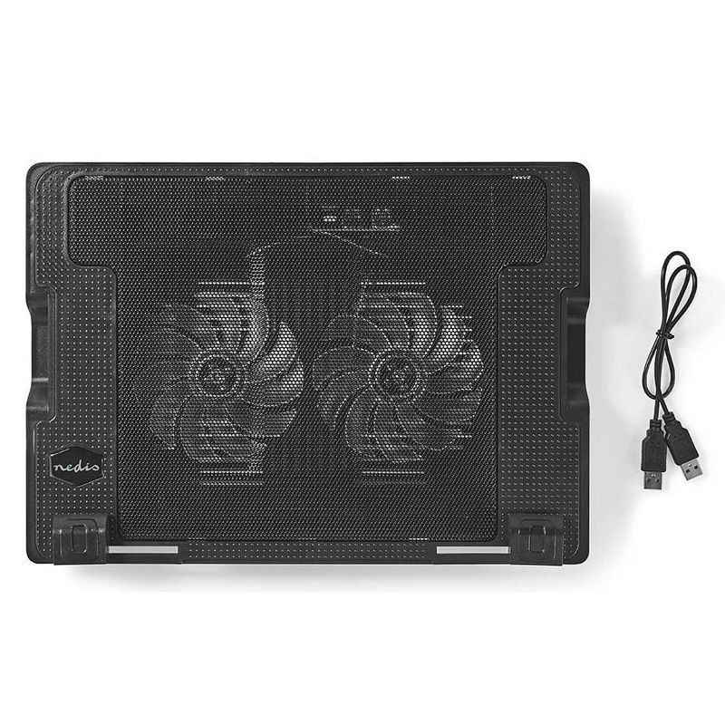 ACCESSOIRE PC PORTABLE NEDIS SUPPORT ORDINATEUR PORTABLE 18 POUCES /2 VENTILATEURS/USB