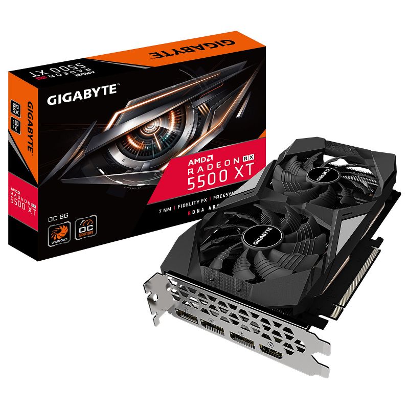 CARTE GRAPHIQUE GIGABYTE RX 5500 XT OC 8GO