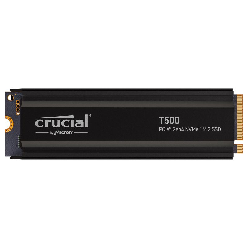 SSD NVME CRUCIAL T500 1 TO AVEC DISSIPATEUR PCIE 4.0 X4 7300 MO/S