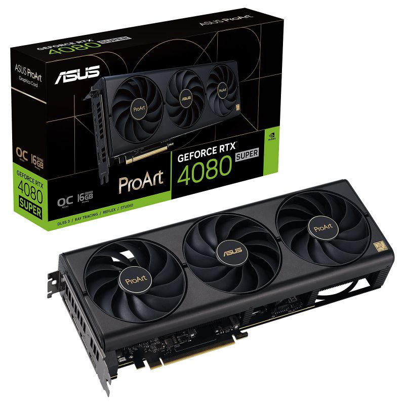 CARTE GRAPHIQUE ASUS PROART GEFORCE RTX 4080 SUPER 16GB GDDR6X OEM