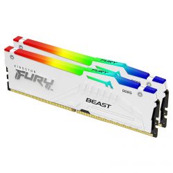 DDR 5 5600 MH KINGSTON FURY BEAST RGB 32 GB (2 X 16 GB) Z CL36 - WHITE