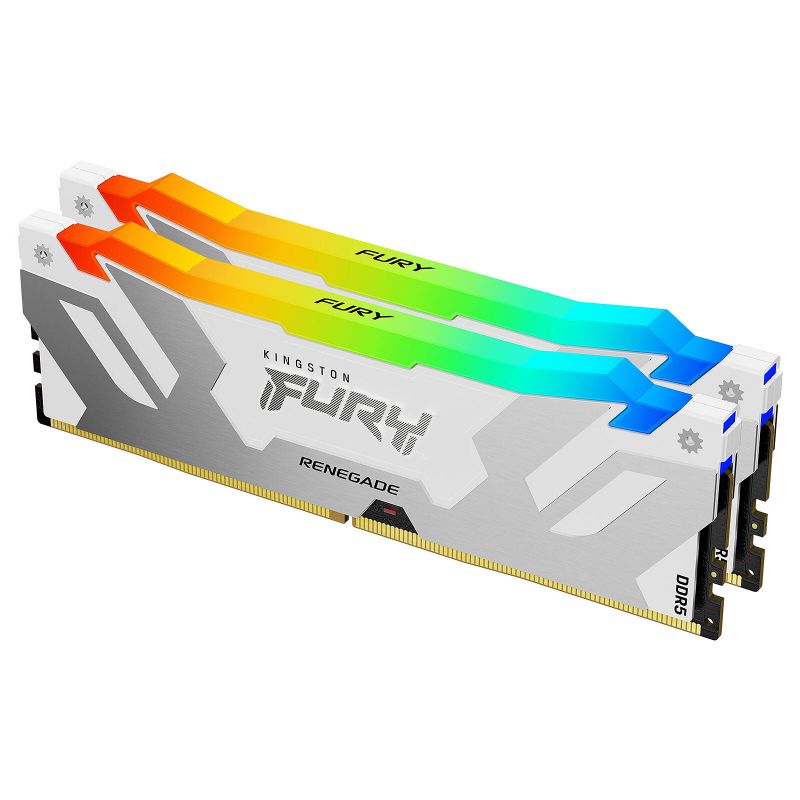 DDR 5 6400 MHZ KINGSTON FURY RENEGADE RGB 32 GB (2 X 16 GB)CL32 - WHITE