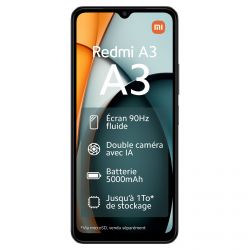 SMARTPHONE XIAOMI REDMI A3 4+128GB 6.71 POUCES MIDNIGHT BLACK