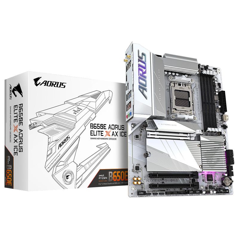 CARTE MERE GIGABYTE B650E AORUS ELITE AX ICE DDR5