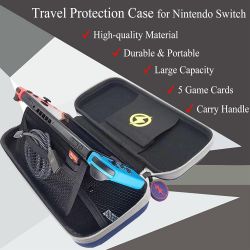 SACOCHE DELUXE TRAVEL CARRYING CASE WITH FOLDING STAND - ZELDA BLUE SWITCH