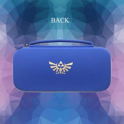 SACOCHE DELUXE TRAVEL CARRYING CASE WITH FOLDING STAND - ZELDA BLUE SWITCH