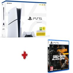 CONSOLE PS5 SLIM 1TO (1000 GO) DISK VERSION + COD BLACK OPS 6