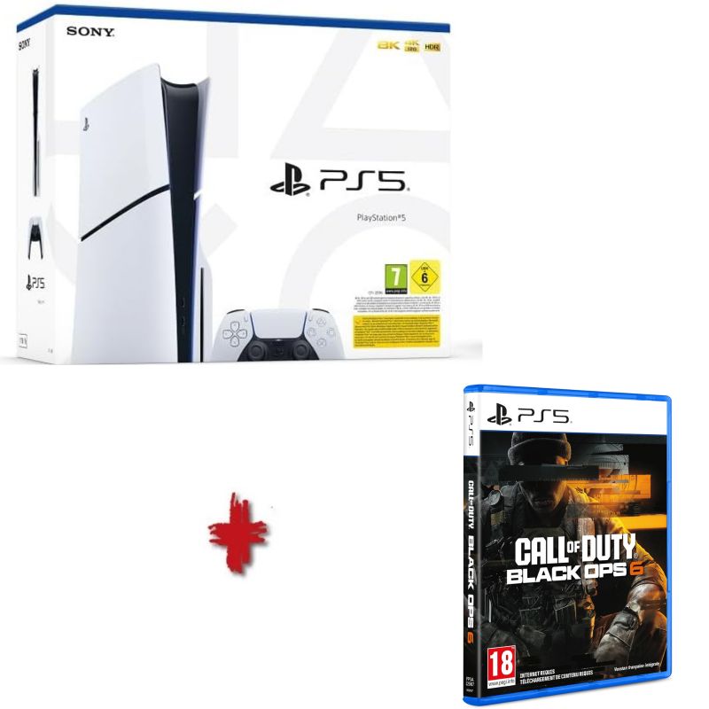 CONSOLE PS5 SLIM 1TO (1000 GO) DISK VERSION + COD BLACK OPS 6